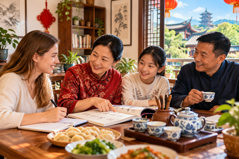 Homestay language learning China